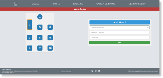 Captura de pantalla de la webapp YouCreate